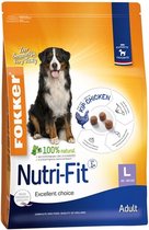 Fokker Dog Nutri-Fit L Kip - Hondenvoer - 13 kg