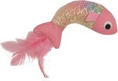 Happy pet mermaid vis met veren roze
