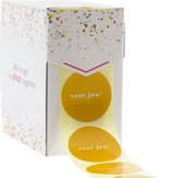 Cadeau stickers - 500 stuks - 'Voor jou' - 40 mm - Stickers volwassenen - Sluitstickers - Sluitzegel - Ronde stickers op rol