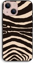 CaseCompany® - iPhone 13 mini hoesje - Arizona Zebra - 100% Biologisch Afbreekbaar - Duurzaam - Biodegradable Soft Case - Milieuvriendelijke Print op Achterkant - Zwarte Zijkanten - Beschermi