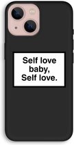CaseCompany® - iPhone 13 hoesje - Self love - 100% Biologisch Afbreekbaar - Duurzaam - Biodegradable Soft Case - Milieuvriendelijke Print op Achterkant - Zwarte Zijkanten - Bescherming Over d