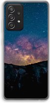 Case Company® - Galaxy A52 hoesje - Travel to space - Soft Case / Cover - Bescherming aan alle Kanten - Zijkanten Transparant - Bescherming Over de Schermrand - Back Cover