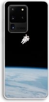 CaseCompany® - Galaxy S20 Ultra hoesje - Alone in Space - Soft Case / Cover - Bescherming aan alle Kanten - Zijkanten Transparant - Bescherming Over de Schermrand - Back Cover