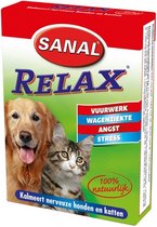 Sanal Relax Tablet - Antistressmiddel Kat/Hond - 15 stuks