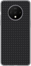 Geschikt voor OnePlus 7T hoesje - Afbeelding - Zwart - Siliconen Telefoonhoesje