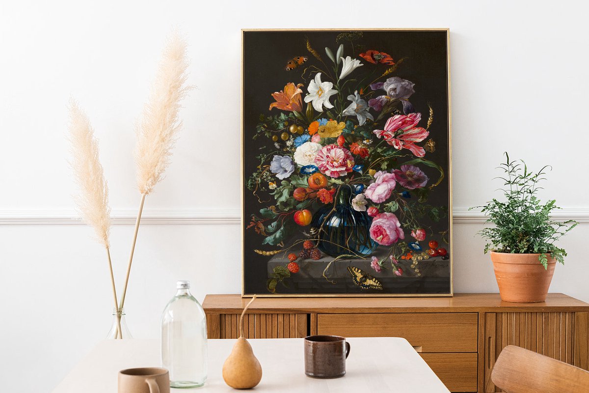 Poster Vase of Flowers | Stillleven #1 - 50x70cm - Premium Museumkwaliteit - Uit Eigen Studio HYPED.®
