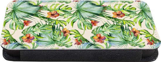Etui portefeuille pour iPhone 11 Pro Max - Bloem - Feuille - Motifs - Avec poches - Etui portefeuille avec fermeture magnétique