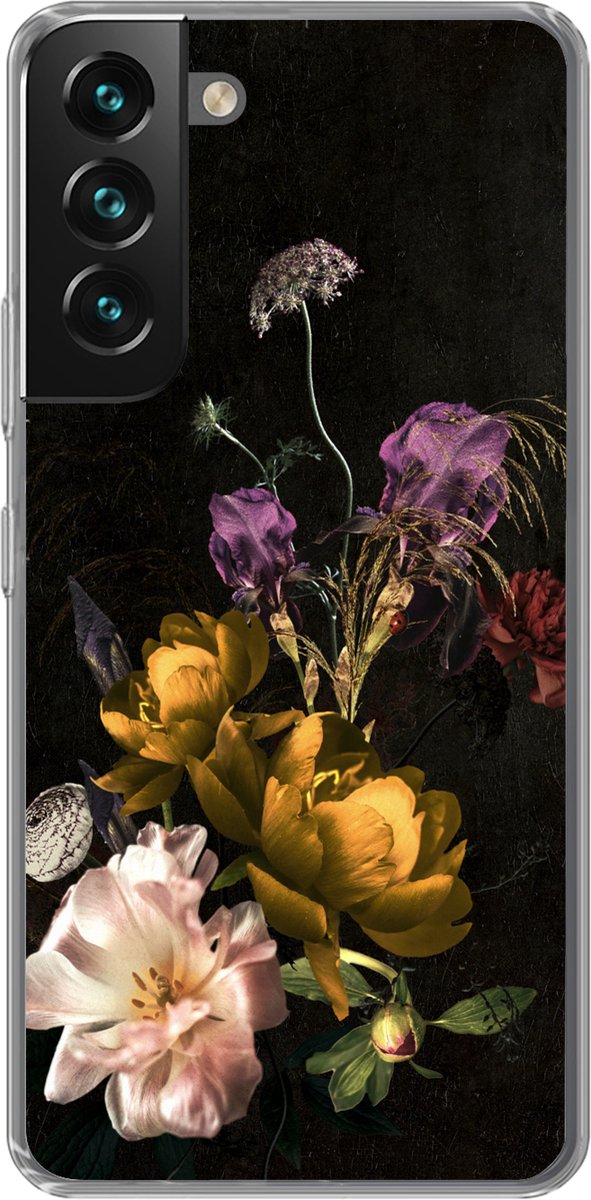 Telefoonhoesje Geschikt voor Samsung Galaxy S22 Plus hoesje - Bloem - Patronen - Planten - Siliconen Telefoonhoesje Telefoonhoesje