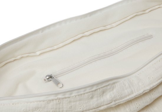 Jollein - Shopper (Embroidery - Ivory) - Katoen - Luiertas, Verzorgingstas - 45x34cm van Jollein — afbeelding 3