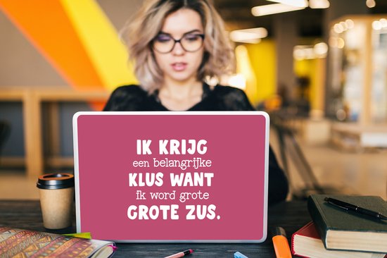 Sticker pour ordinateur portable - 15,6 pouces - Sister - Brother Sister - Citations - Famille