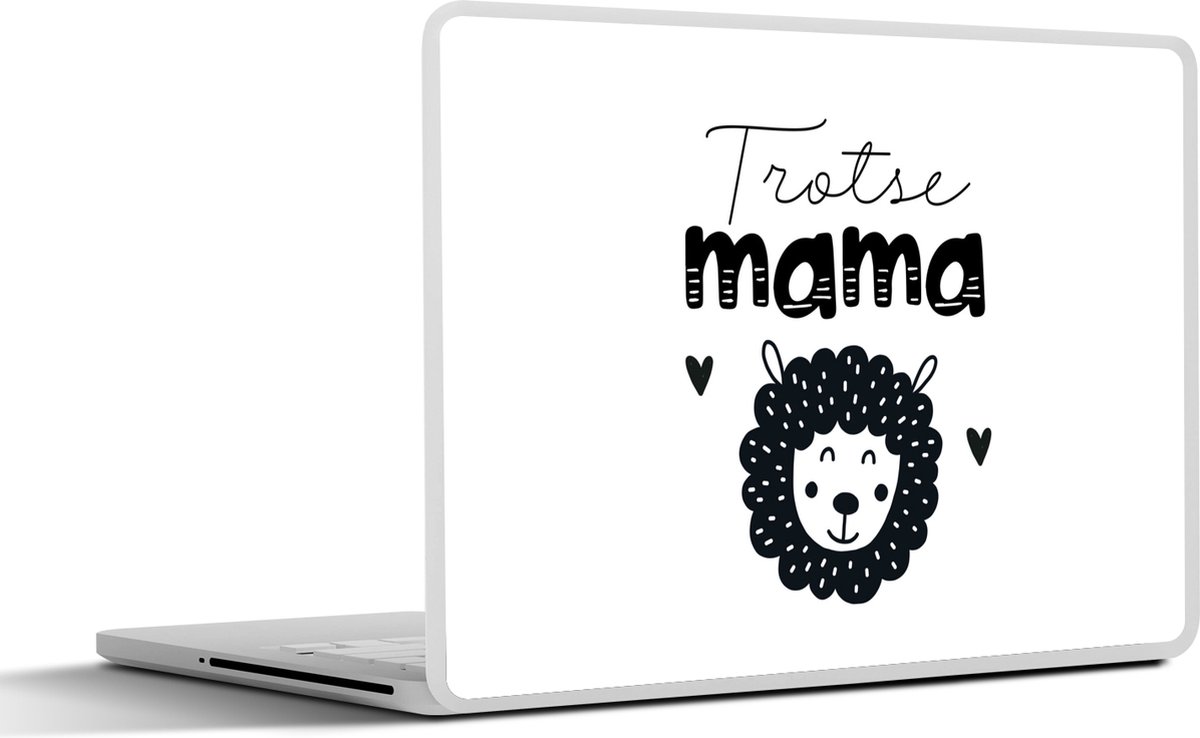 Laptop sticker - 14 inch - Spreuken - Quotes - Mama - Trotse mama - 32x5x23x5cm - Laptopstickers - Laptop skin - Cover