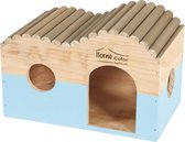 KNAAGD HUIS BLAUW 30X18X20,5CM