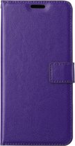 Samsung Galaxy A22 5G Telefoonhoesje - Bookcase - Ruimte voor 3 pasjes - Kunstleer - SAFRANT1 - Paars