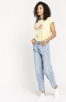 LOLALIZA T-shirt met artwork - Geel - Maat XL