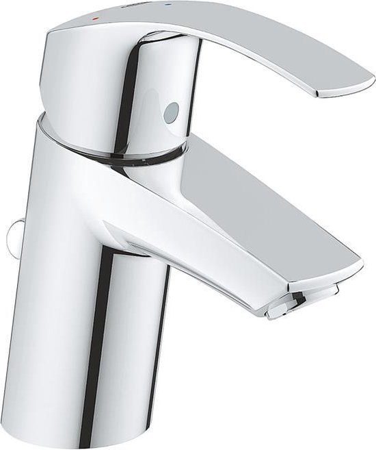 GROHE Eurosmart New Wastafelkraan - met EcoJoy - lage uitloop - met waste - chroom - 32926002