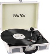 Fenton RP115D - Platenspeler in koffer met Bluetooth en ingebouwde speakers - Wit