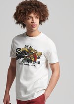 Superdry Heren tshirt Narrative T-shirt met Vintage Logo