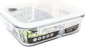 Vershoudbox met 2 Compartimenten, Glas, 0.95 L - Pebbly