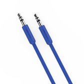 DesignNest AUX kabel - AUX kabel - 1,5 meter - Blauw - Plat