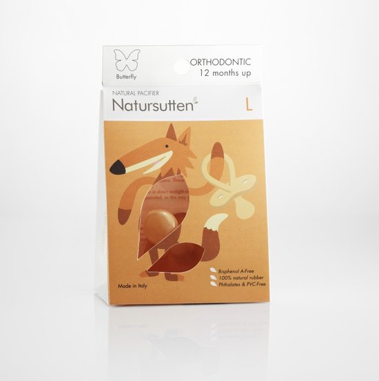 Natursutten rubberen fopspeen - 12+ maanden - Vlinder Schild - Anatomische Tuit van Natursutten — afbeelding 5
