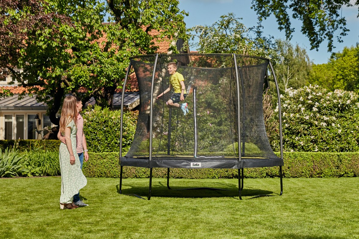 Salta Comfort Edition - ø 183 cm - Ronde trampoline met veiligheidsnet - Zwart - Kleine trampoline voor kinderen — afbeelding 3