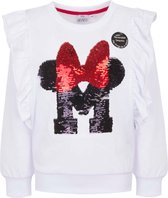 Disney Minnie Mouse Sweater - Veegpailletten - Wit - Maat 110/116 (6 jaar)
