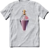 Valentijn love potion T-Shirt | Grappig Valentijnsdag Cadeautje voor Hem en Haar | Dames - Heren - Unisex | Kleding Cadeau | - Licht Grijs - Gemaleerd - XXL