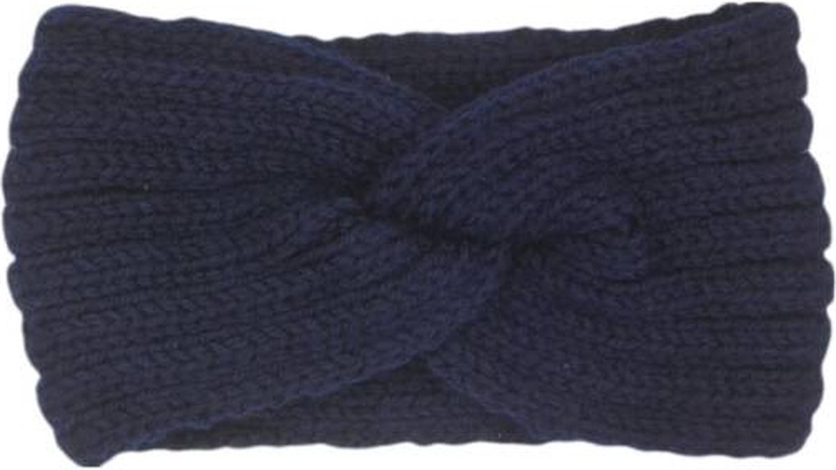 Hoofdband winter - dames - vrouwen - donkerblauw