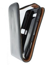 Blackberry Torch 9860 Hoesje - Xccess - Serie - Kunstlederen Flipcase - Zwart - Hoesje Geschikt Voor Blackberry Torch 9860