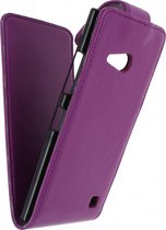 Nokia Lumia 735 Hoesje - Xccess - Serie - Kunstlederen Flipcase - Paars - Hoesje Geschikt Voor Nokia Lumia 735