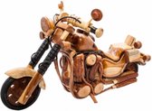 Beeld - Chopper Harley bamboohout 50cm - Sawahasa  - Thailand - Fairtrade