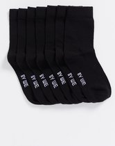 WE Fashion Jongens sokken, 7-pack - Zwart - Maat 31-34