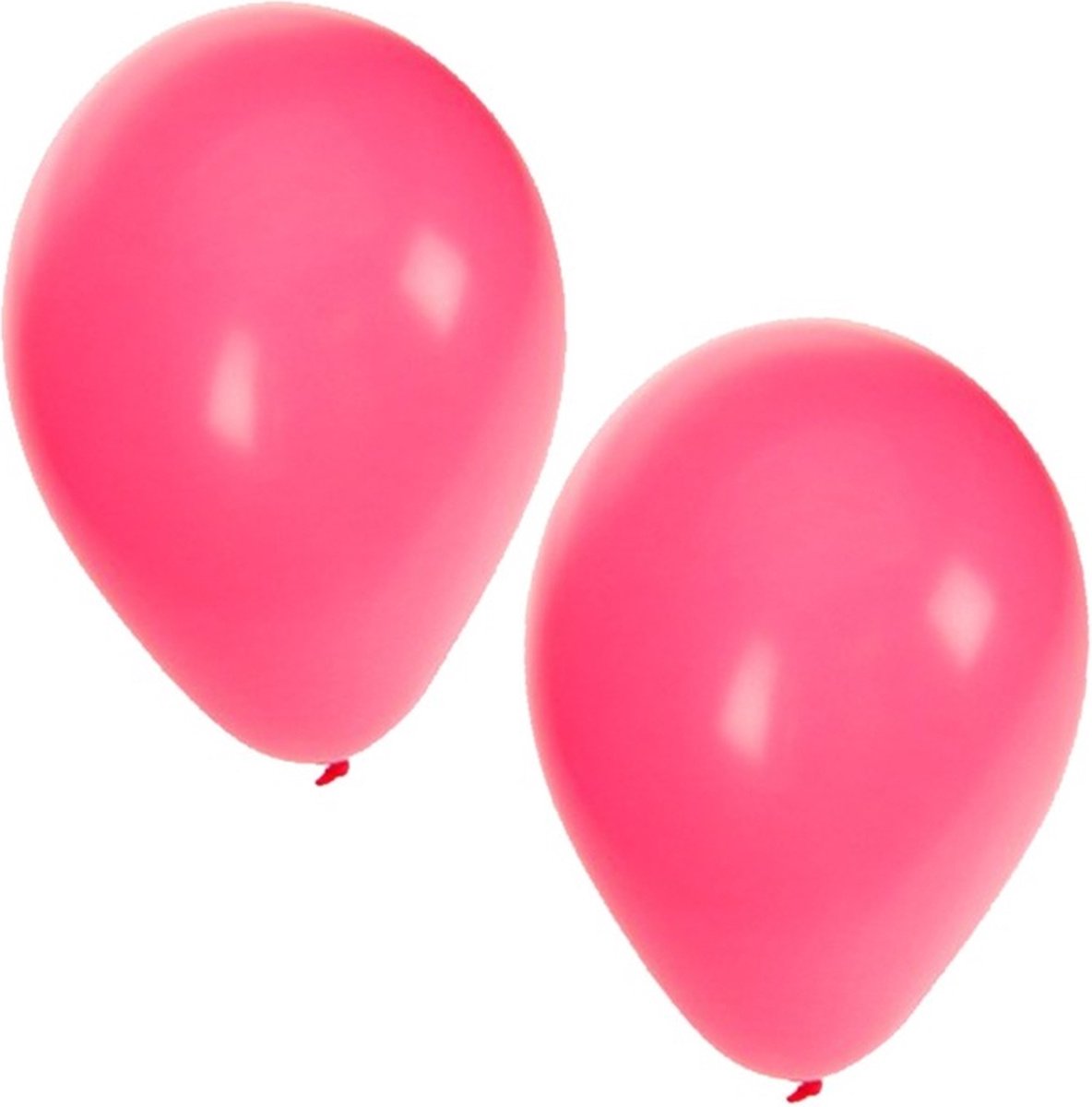 Feest ballonnen - roze - 100x stuks - ca. 27 cm - verjaardag versiering