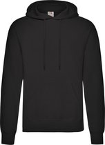 Fruit of the Loom capuchon sweater zwart voor volwassenen - Classic Hooded Sweat - Hoodie - Heren kleding L (EU 52)