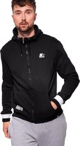 Starter Man Blouse Zip Hoodie SMG-004-BD-200, Mannen, Zwart, Sweatshirt, maat: S