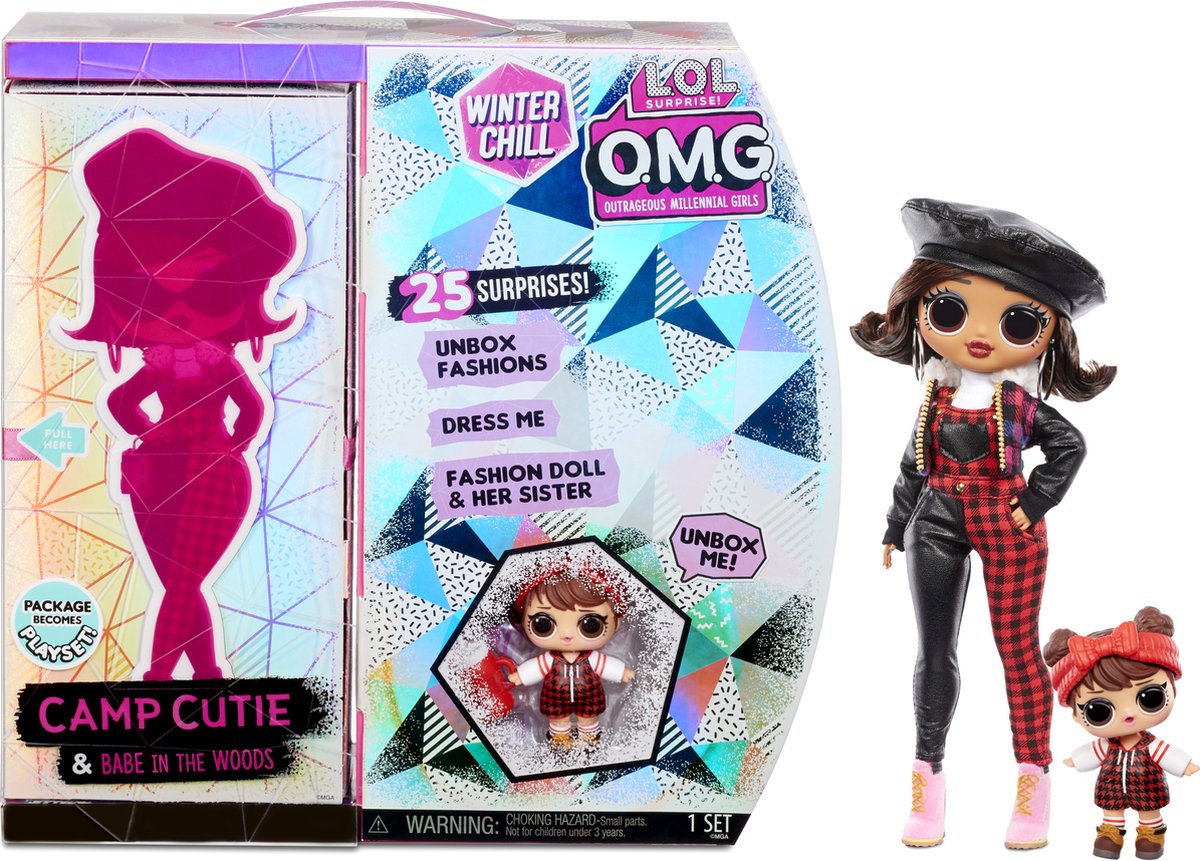 L.O.L. Surprise OMG Winter Chill Camp Cutie en Babe in the