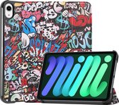 Hoesje Geschikt voor iPad Mini 6 Hoesje Case Hard Cover Hoes Book Case - Graffity