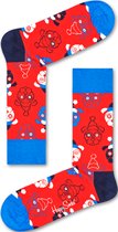 Happy Socks Rode Santa Dog Sokken - Maat 36-40
