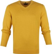 Casa Moda - Pullover V-hals Geel - 5XL - Regular-fit