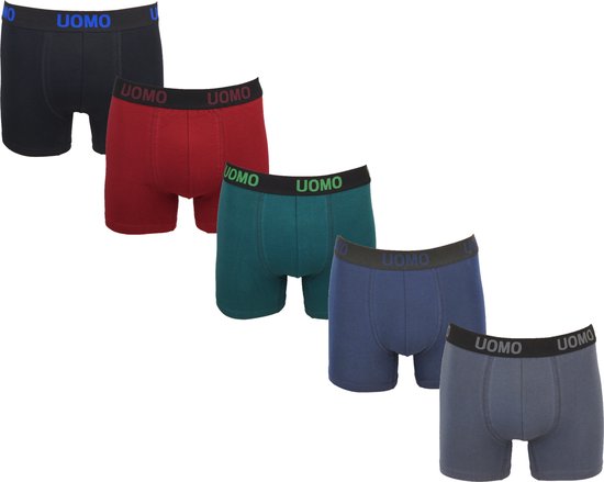 Heren boxershorts UOMO 5-Pack assorti - maat M