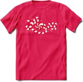 Love - Valentijn T-Shirt | Grappig Valentijnsdag Cadeautje voor Hem en Haar | Dames - Heren - Unisex | Kleding Cadeau | - Roze - S