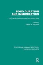 Routledge Library Editions: Financial Markets - Bond Duration and Immunization