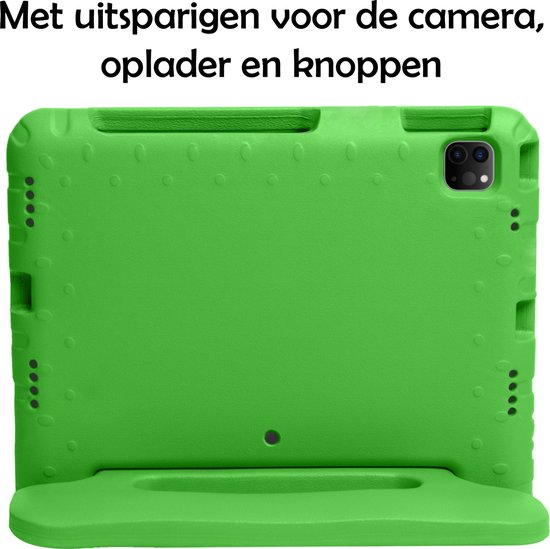 Hoes - Geschikt voor Apple iPad Pro (2018) - 11 inch - Kinderhoes Shockproof Bumper - Kidsproof Case - Tablet Hoesje - Kinder Hoesje Cover - Groen