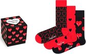 Happy Socks I Love You Gift Box uniseks-volwassene sokken (3-Pack) valentijn cadeautje