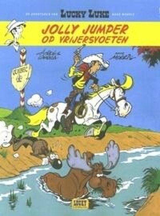 Cover van het boek 'Lucky Luke Avonturen Van / 001. Jolly Jumper Op Vrijersvoeten' van  Morris