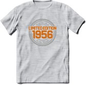 19586 Limited Edition Ring T-Shirt | Zilver - Goud | Grappig Verjaardag en Feest Cadeau Shirt | Dames - Heren - Unisex | Tshirt Kleding Kado | - Licht Grijs - Gemaleerd - M