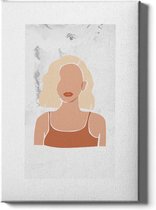 Walljar - Blond Bob - Muurdecoratie - Canvas schilderij