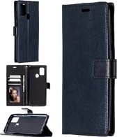 LuxeBass Hoesje geschikt voor Samsung Galaxy A21S Hoesje - Bookcase Zwart - telefoonhoes - gsm hoes - telefoonhoesjes