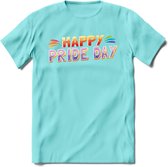 Pride Day | Pride T-Shirt | Grappig LHBTIQ+ / LGBTQ / Gay / Homo / Lesbi Cadeau Shirt | Dames - Heren - Unisex | Tshirt Kleding Kado | - Licht Blauw - L