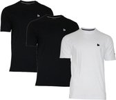3-Pack Donnay T-Shirt (599008) - Sportshirt - Heren - Black/White/Black- maat M